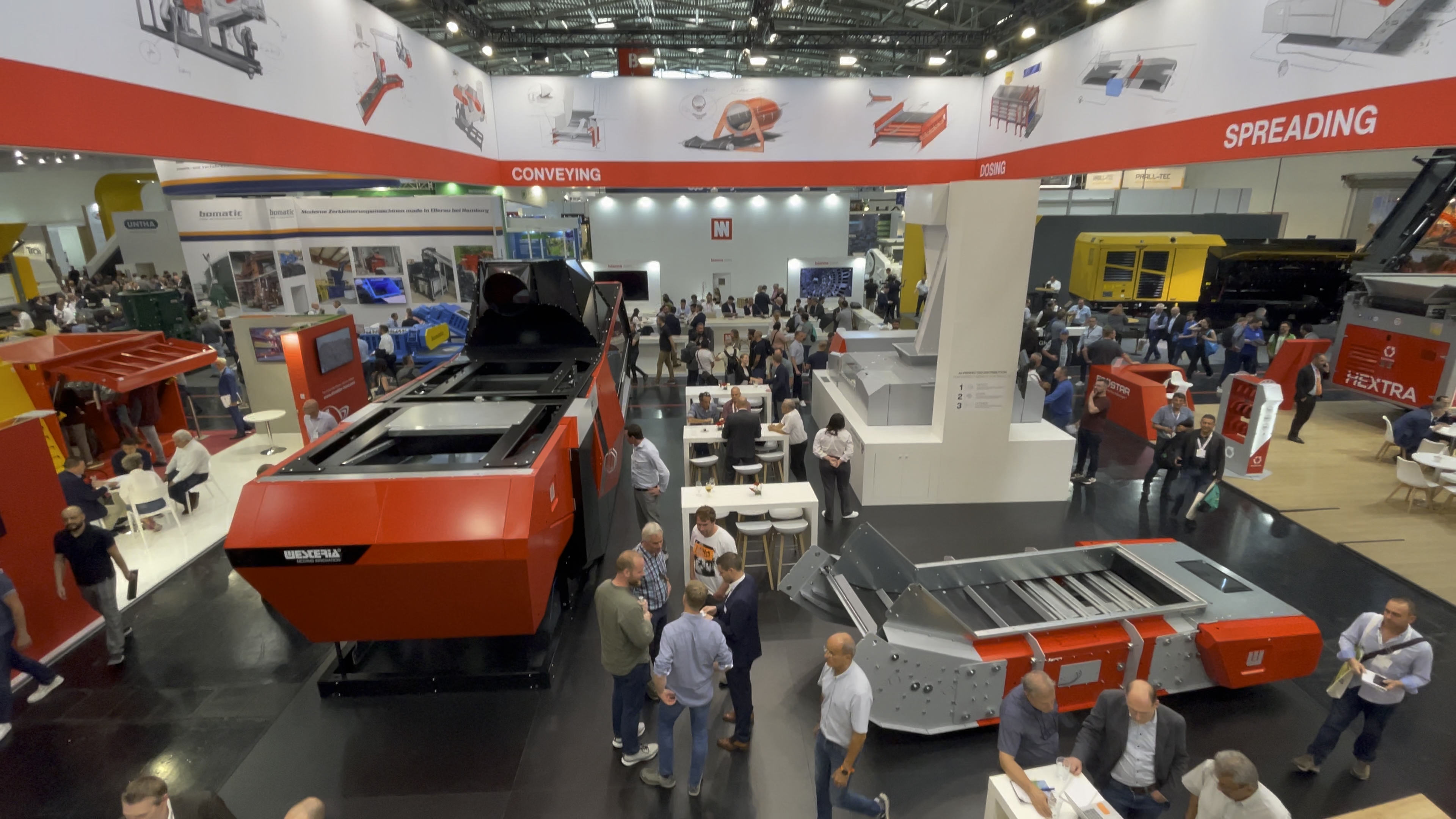 Westeria booth on the ifat crowded with people.